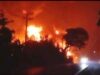Gudang Minyak Terbakar Di Lorok Ogan Ilir, Diduga Tiga Orang Dikabarkan Mengalami Luka Bakar Serius Dan Dalam Kondisi Kritis